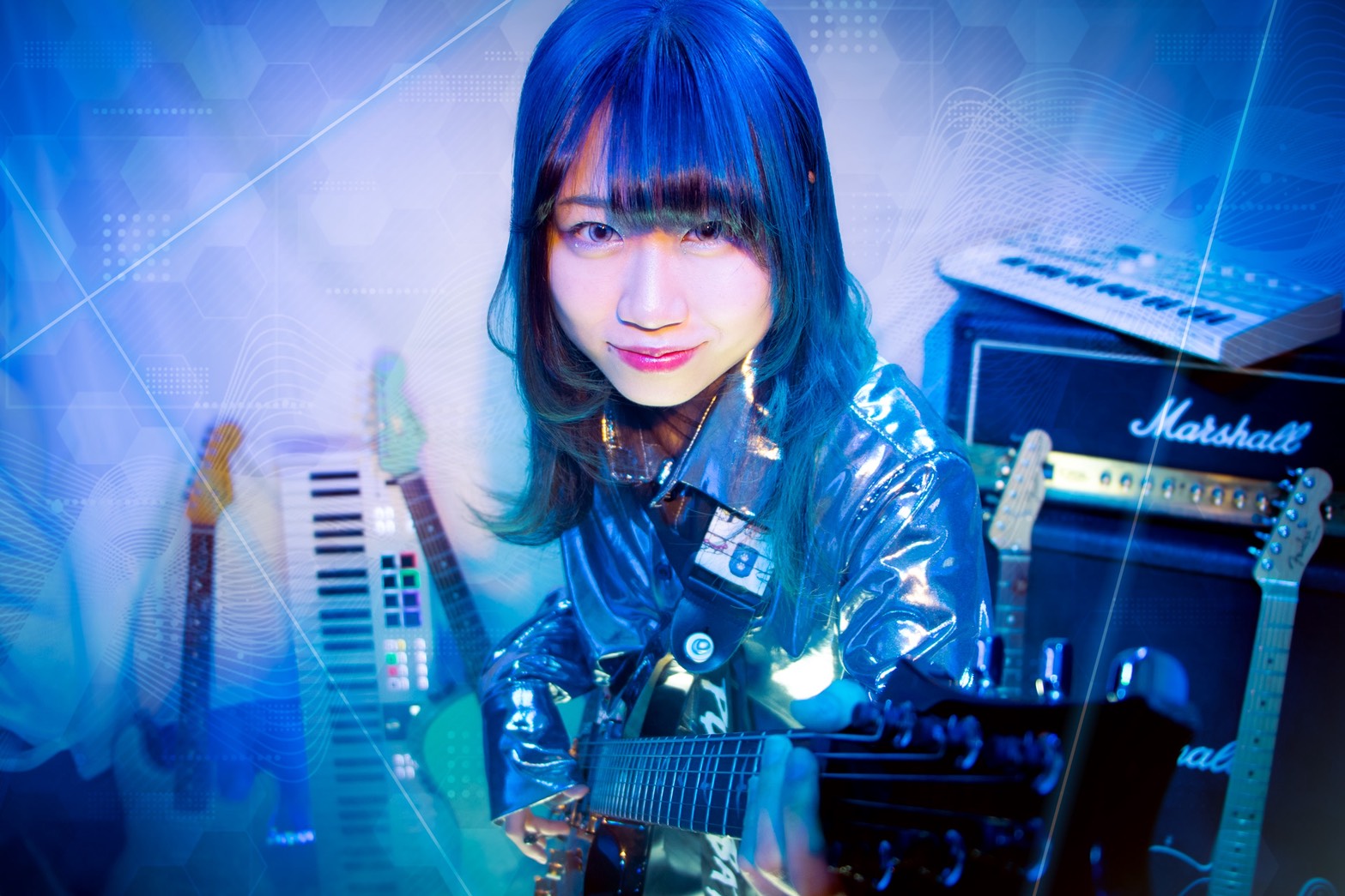 ギタリスト稲月カノンの写真